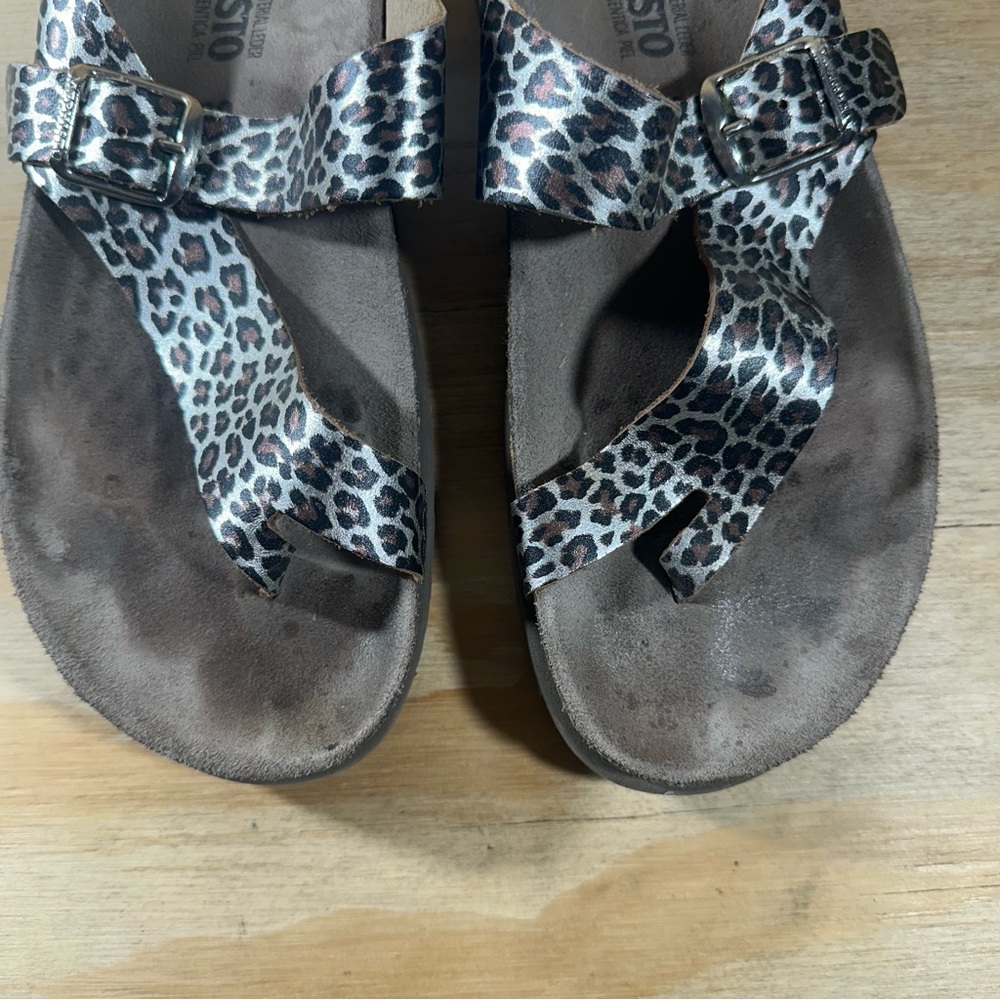 Mephisto Panther Print Sandals Women’s Size 9 - Picture 5 of 8